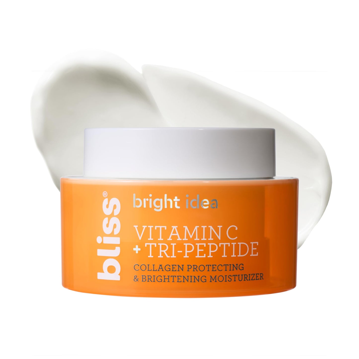 Bliss Vitamin C + Tri-Peptide Brightening Moisturizer – Squalane, Hydrating Anti-Aging Face Cream, Vegan & Cruelty-Free, 1.7 fl oz