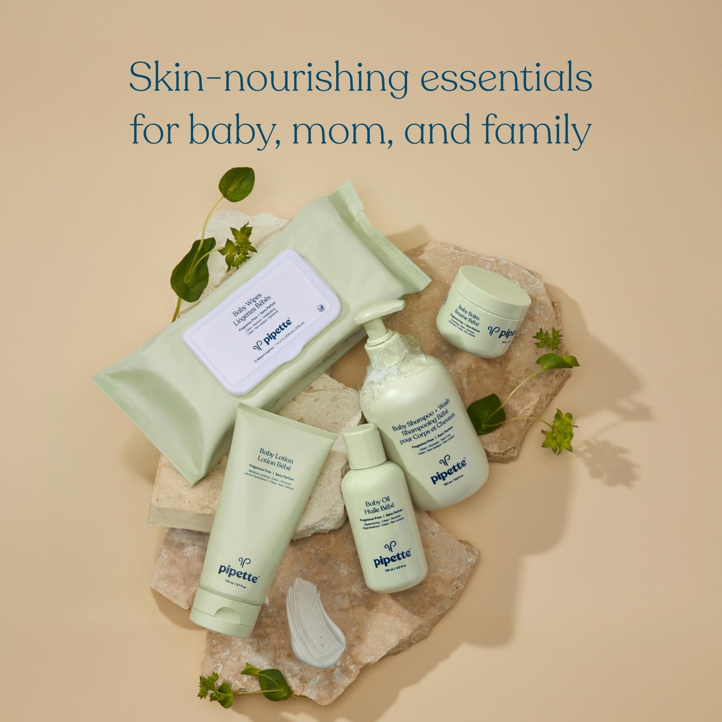 Pipette Mineral Sunscreen SPF 50 for Baby & Kids - Broad Spectrum Non-Nano Zinc Sunblock, Gentle UVB/UVA Protection for Sensitive Skin, 4 fl oz