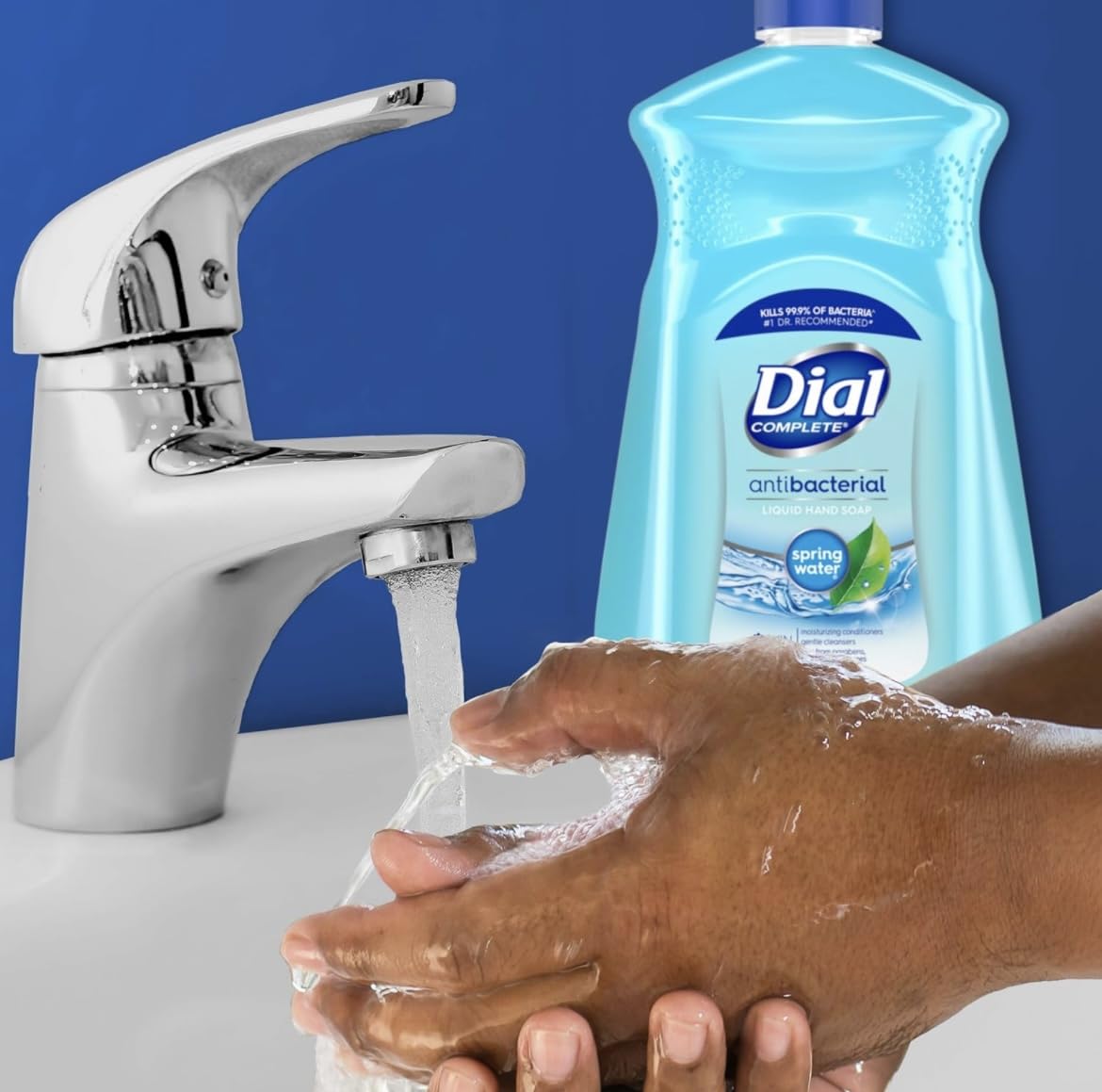 Dial Antibacterial Liquid Hand Soap Refill, Spring Water, 52 fl oz Pack of 3