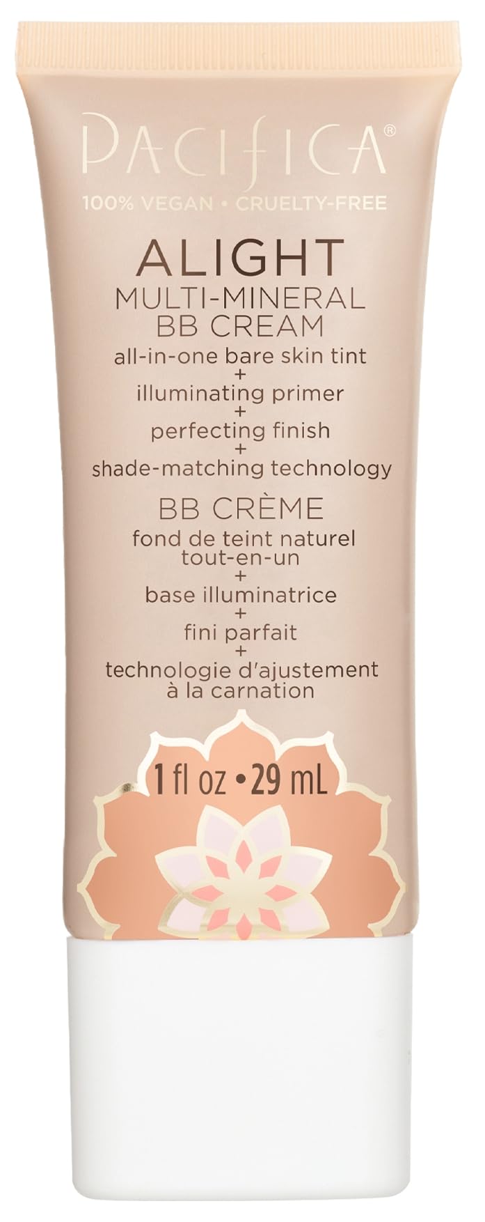 Pacifica Alight Multi-Mineral BB Cream Medium – Hydrating Tinted Moisturizer & Primer for Sheer Natural Glow, Vegan & Cruelty-Free, 1 fl oz