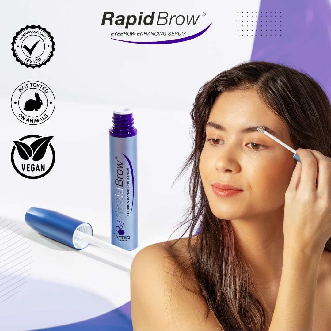 RAPIDBROW Eyebrow Enhancing Serum, 3ml /0.1 Fluid Ounce clear