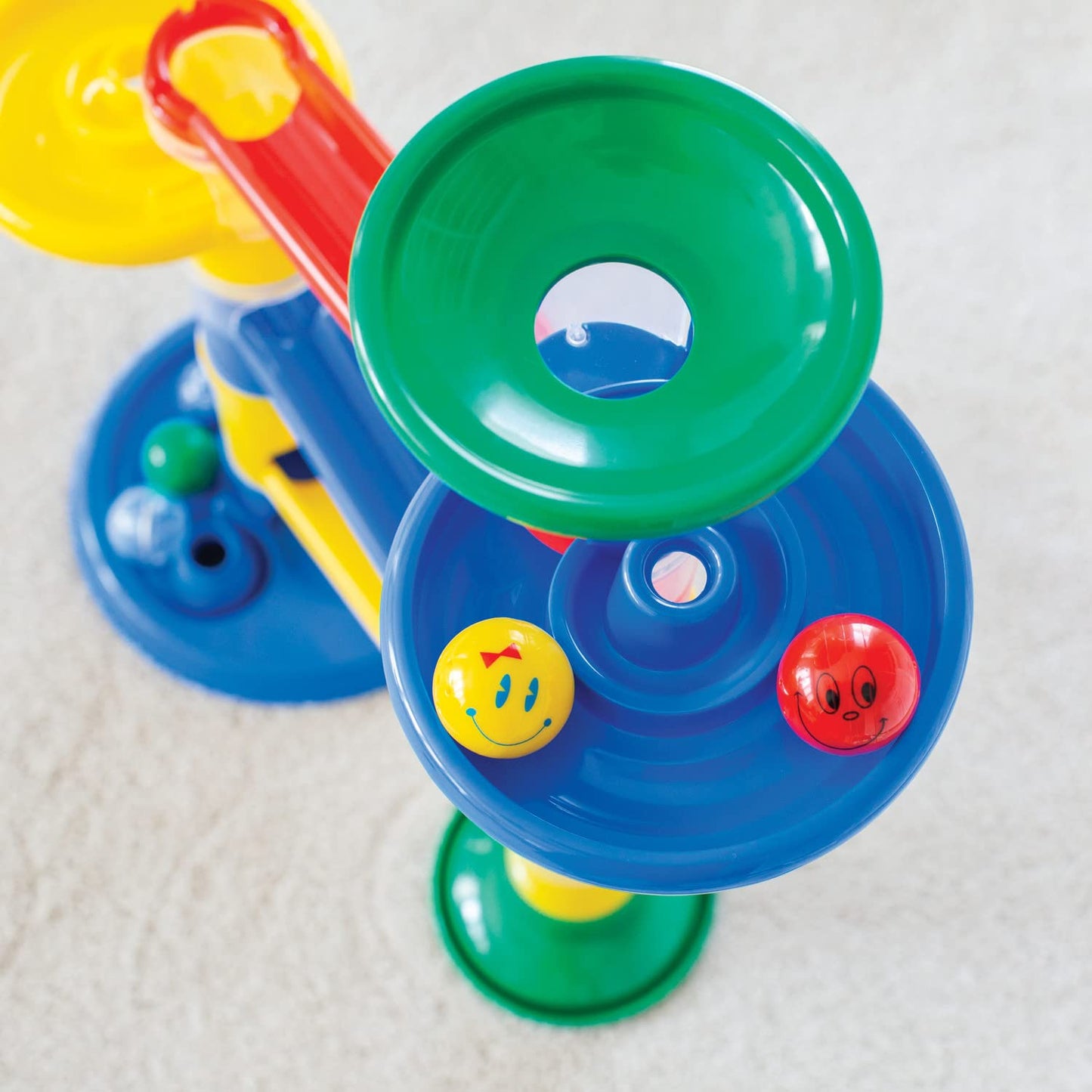 MindWare Junior Marble Run – My First Marble Run Set for Toddlers, Oversized Track Pieces & 5 Giant Marbles, Ages 12+