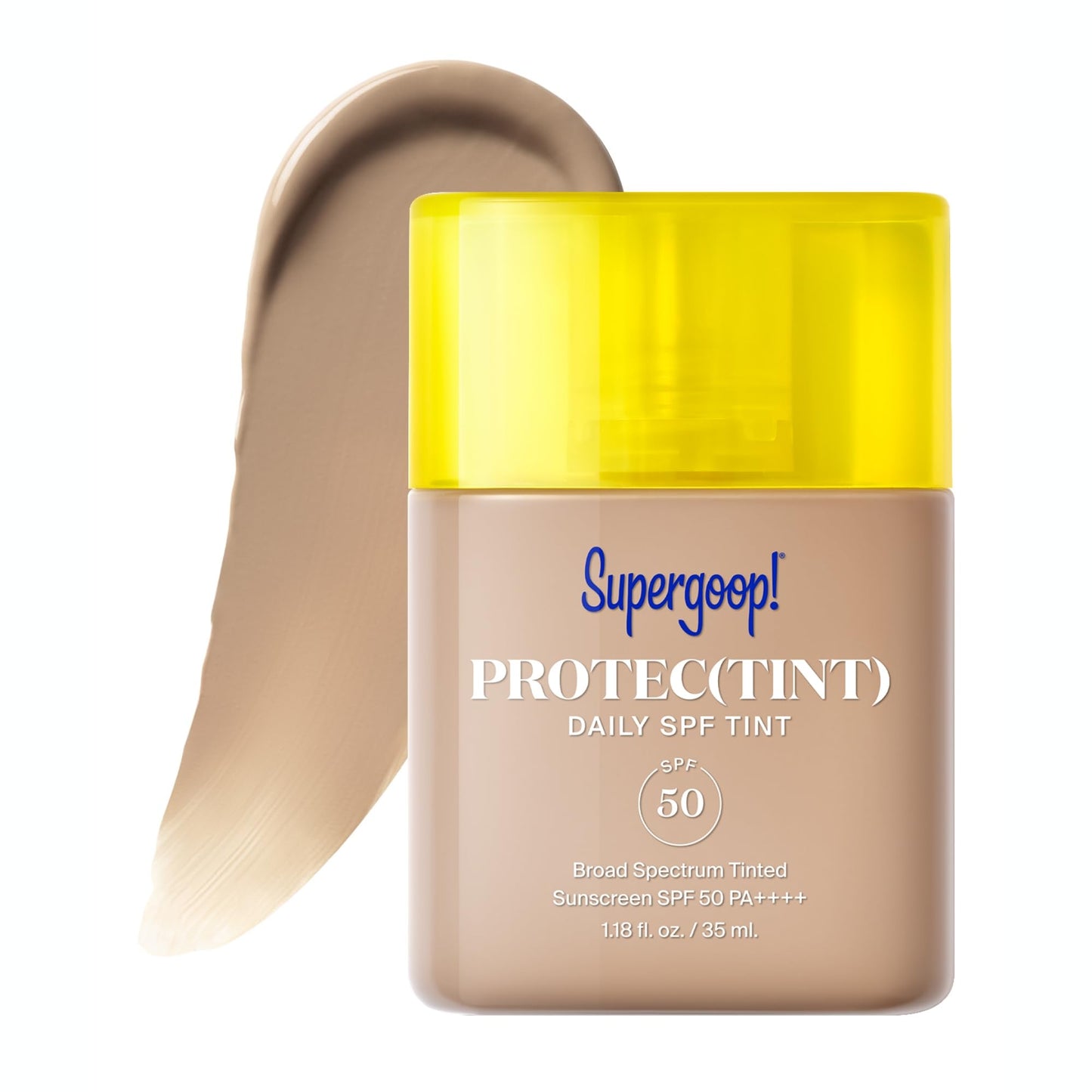Supergoop! Protec(tint) Daily Skin Tint SPF 50 - 24N - Light, Buildable Coverage for Immediately Smooth, Even-Looking Skin - Natural Finish