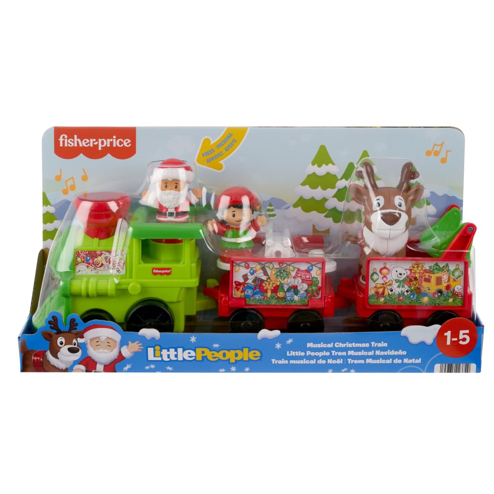 Fisher-Price Little People Christmas Train with Music, Santa, Elf & Reindeer Figures, Toddler Pretend Play Toy for Kids Ages 1+ (Amazon)