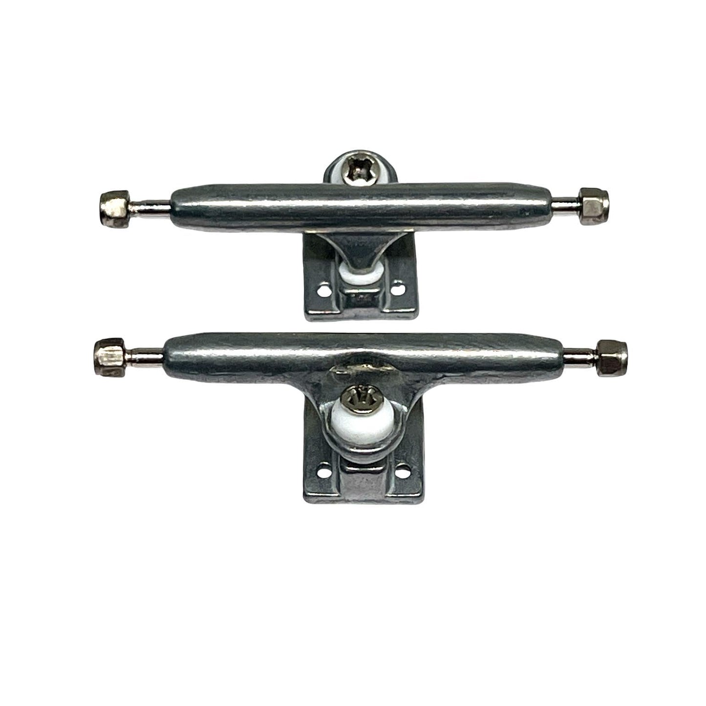 LEEFAI Pro Fingerboard Trucks 29/32/34/36mm G4 -Raw Metal Color-Inverted Kingpin with Hardware (34mm)