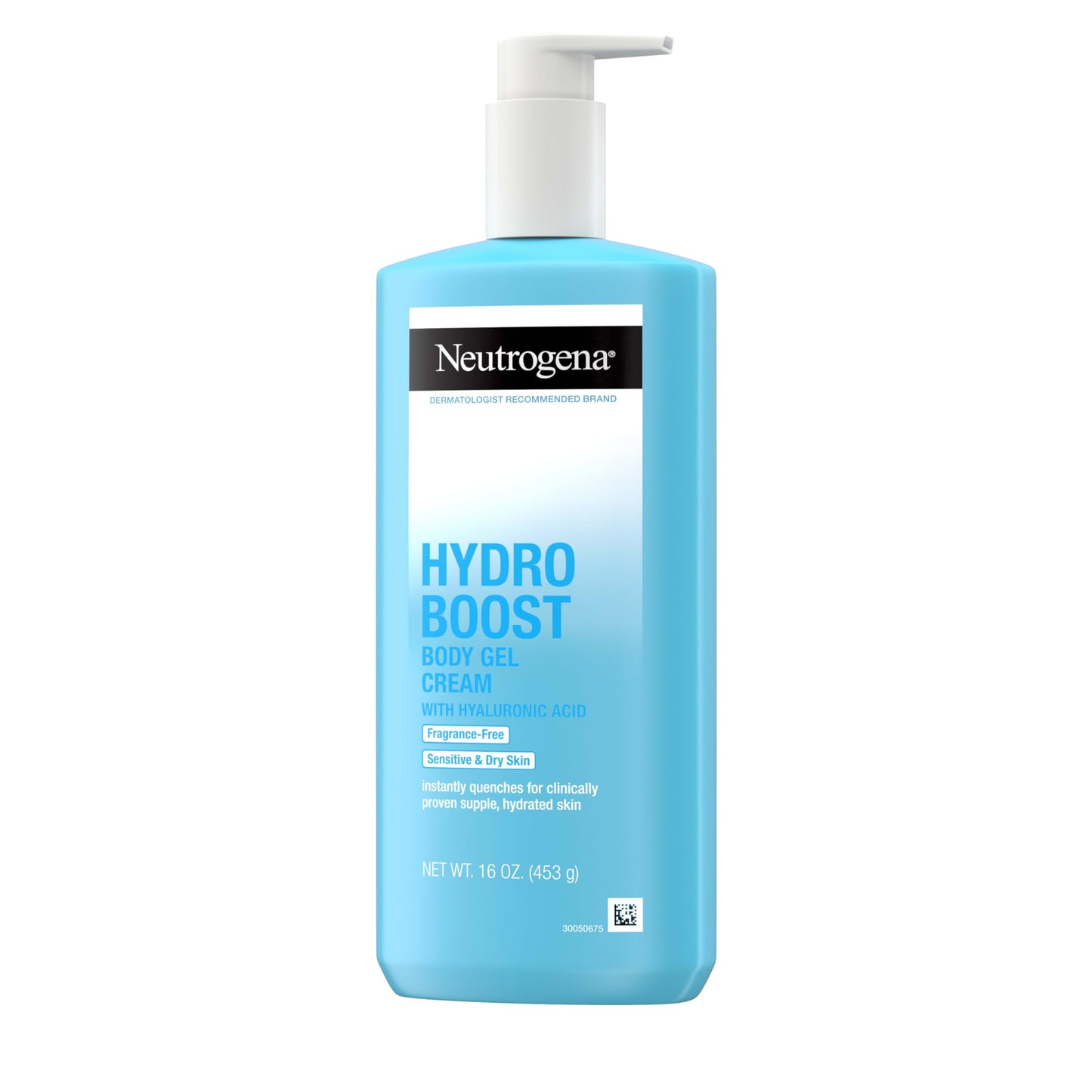 Neutrogena Hydro Boost Body Lotion – Gel Cream for Dry Skin with Hyaluronic Acid, Fragrance-Free, Lightweight, Non-Greasy, Oil-Free, 16 Fl Oz