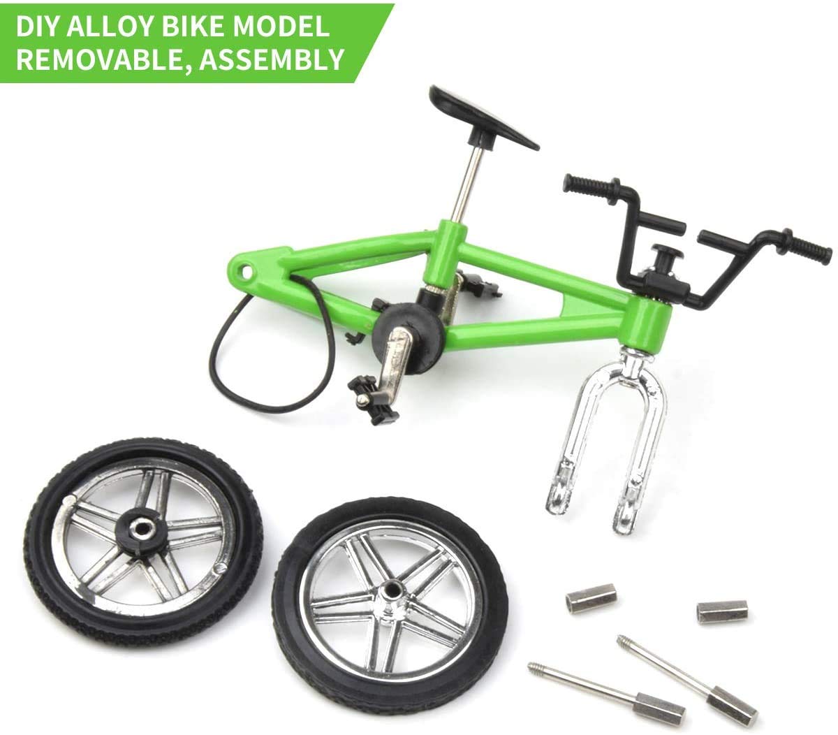 Hotusi Mini Finger Sports Skateboards/Bikes/Swing Boards/Scooter Set for Party Favors Educational Finger Toy(4 Pcs)