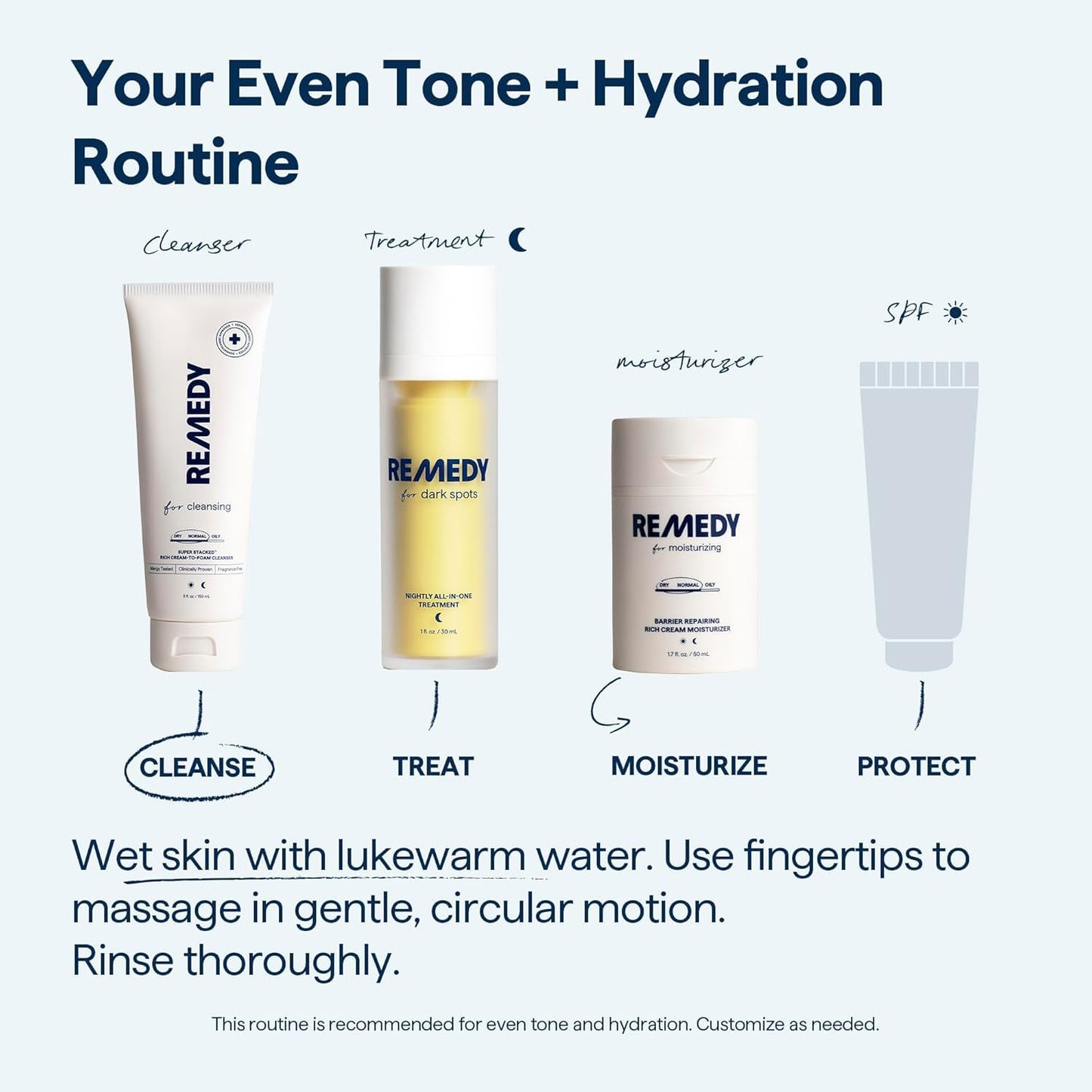 Remedy for Rich Cream Cleansing Face Wash - Cream-to-Foam Cleanser for Dry to Normal Skin, Hydrating & Gentle Formula by Dr. Shah, 5 fl oz