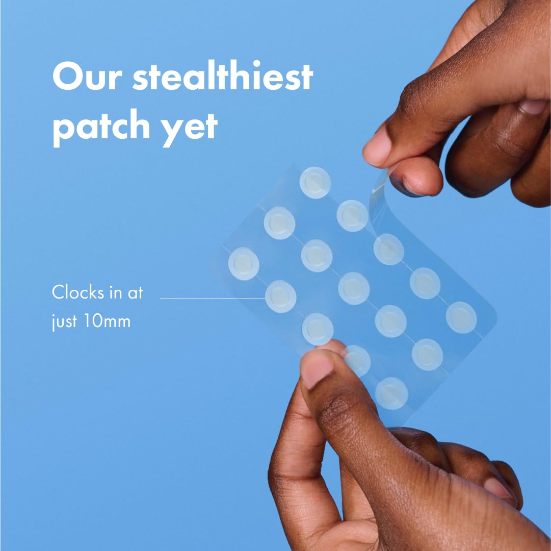 Mighty Patch Mini Invisible+ X-Small Hydrocolloid Acne Pimple Patches, Covers Zits & Blemishes, Blends Into Skin, 30 Count (10mm)