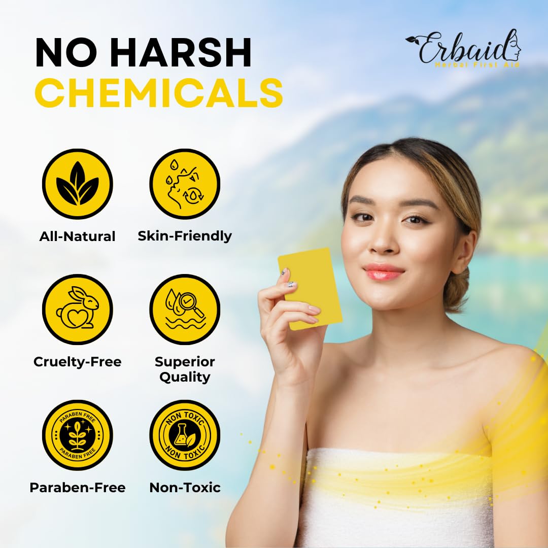 10% Sulfur Soap Bar for Face & Body – Natural Acne Cleanser with Tea Tree, Lemongrass, Vitamin E & Coconut Milk, Made in USA