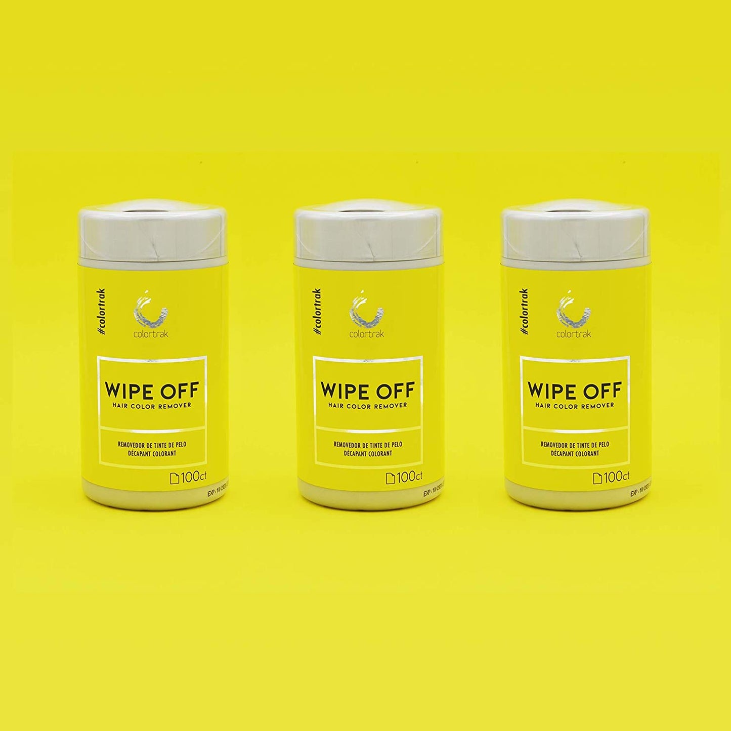 Colortrak Gentle Hair Color Remover Wipes with Aloe – Non-Irritating Moist Towelettes to Remove Hair Dye Stains from Skin – 100 Count Canister