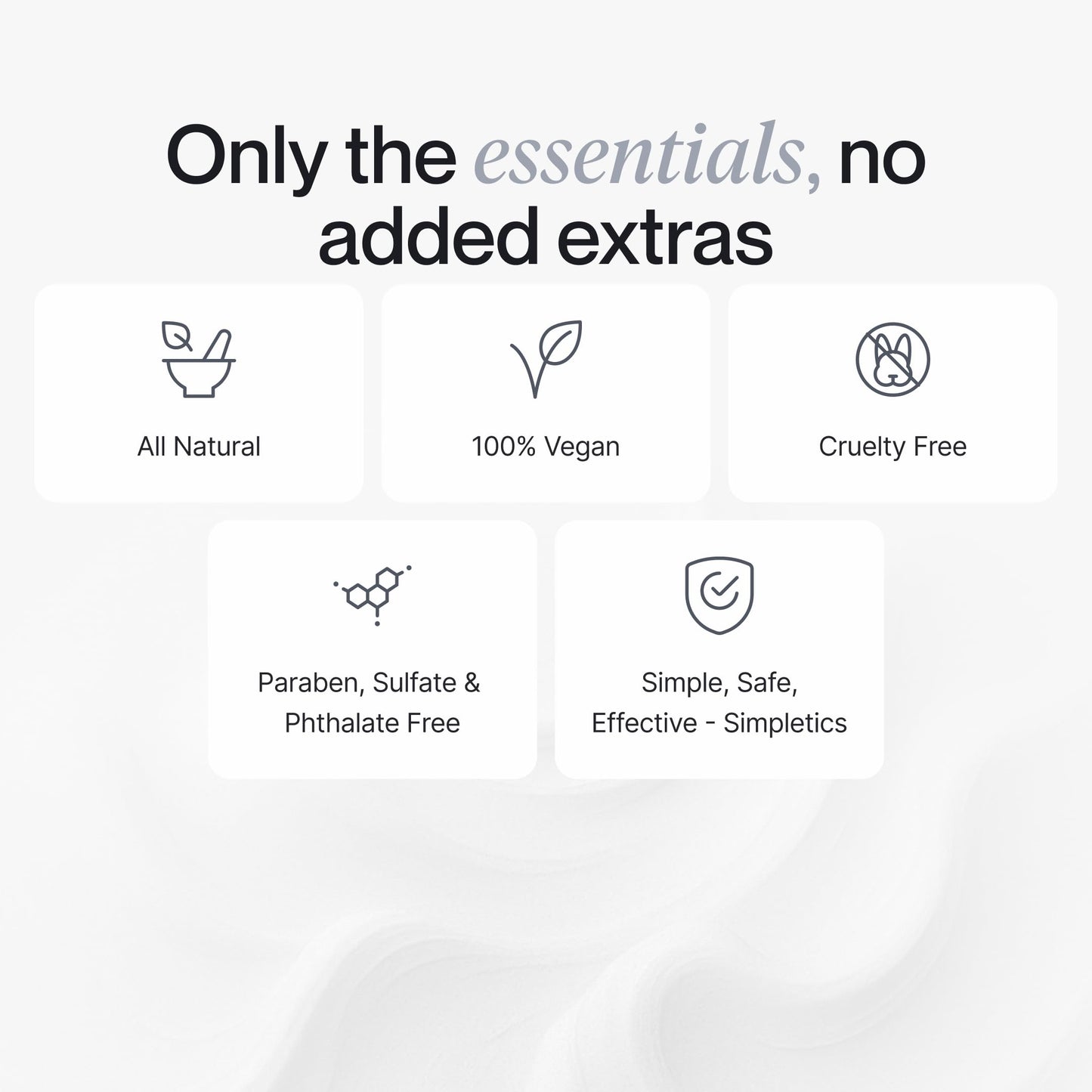 Simpletics Hair Clay for Men | Vanilla Scent | Natural 6-Ingredient Matte Styling Clay with Beeswax & Coconut Oil | Strong Hold, Non-Greasy, Adds Texture & Volume | 2oz