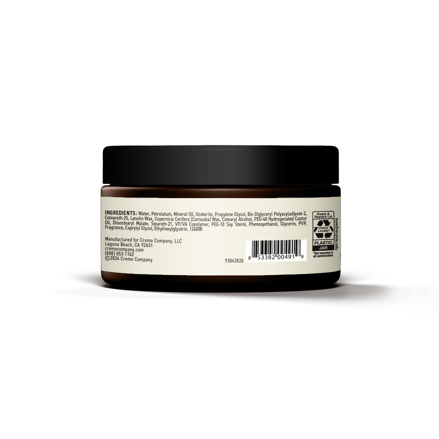 Cremo Hair Styling Cream, Barber Grade, Medium Hold, Medium Shine Hair Products, 4 Oz