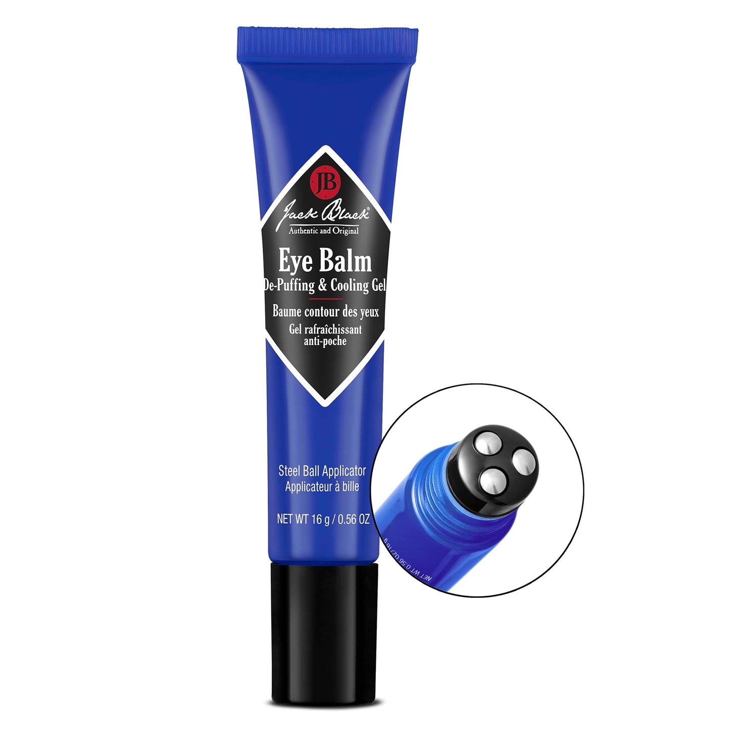 Jack Black Eye Balm De-Puffing & Cooling Gel, 0.56 Ounce