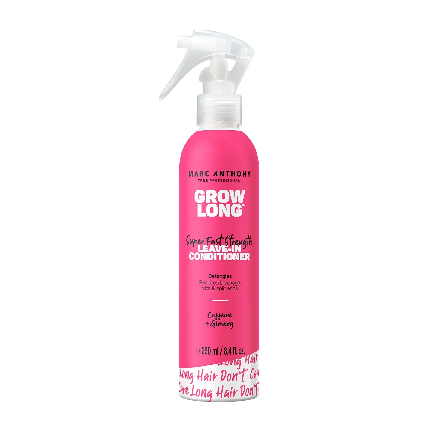 Marc Anthony Grow Long Leave-In Conditioner Spray & Detangler - Biotin, Vitamin E, Caffeine & Ginseng - Anti-Frizz, Split End Repair, Curly & Dry Hair