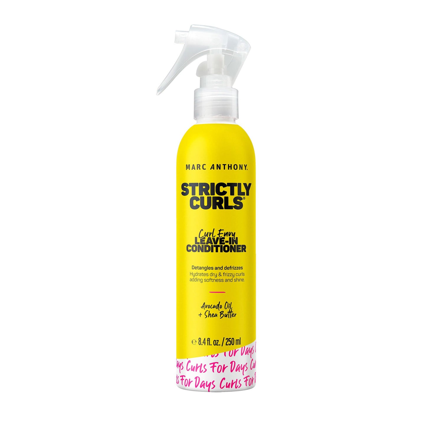 Marc Anthony Strictly Curls Leave-In Conditioner – Shea Butter, Vitamin E & Avocado Oil – Softens, Defines & Fights Frizz – Sulfate-Free for Curly & Wavy Hair