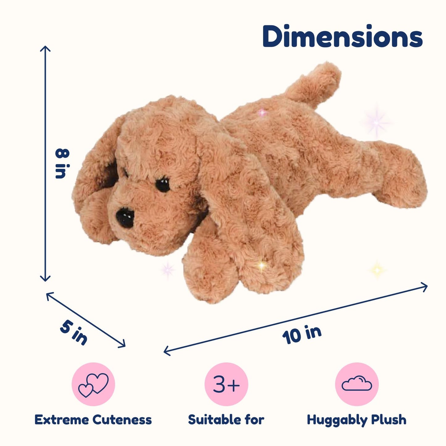 PixieCrush Adopt Me Dog Plush Set – Labradoodle Pillow with 4 Surprise Puppies Inside – Cute Stuffed Animals for Girls 3+