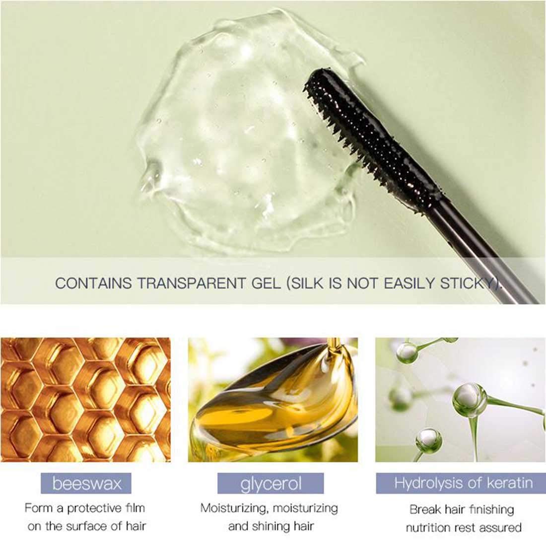 DMLNN Hair Finishing Stick, 2 Pack x 18ML Flyaway Moisturizing and Shine-Enhancing Wax Stick for Styling, Fixing Bangs and Flyaways - Not Greasy