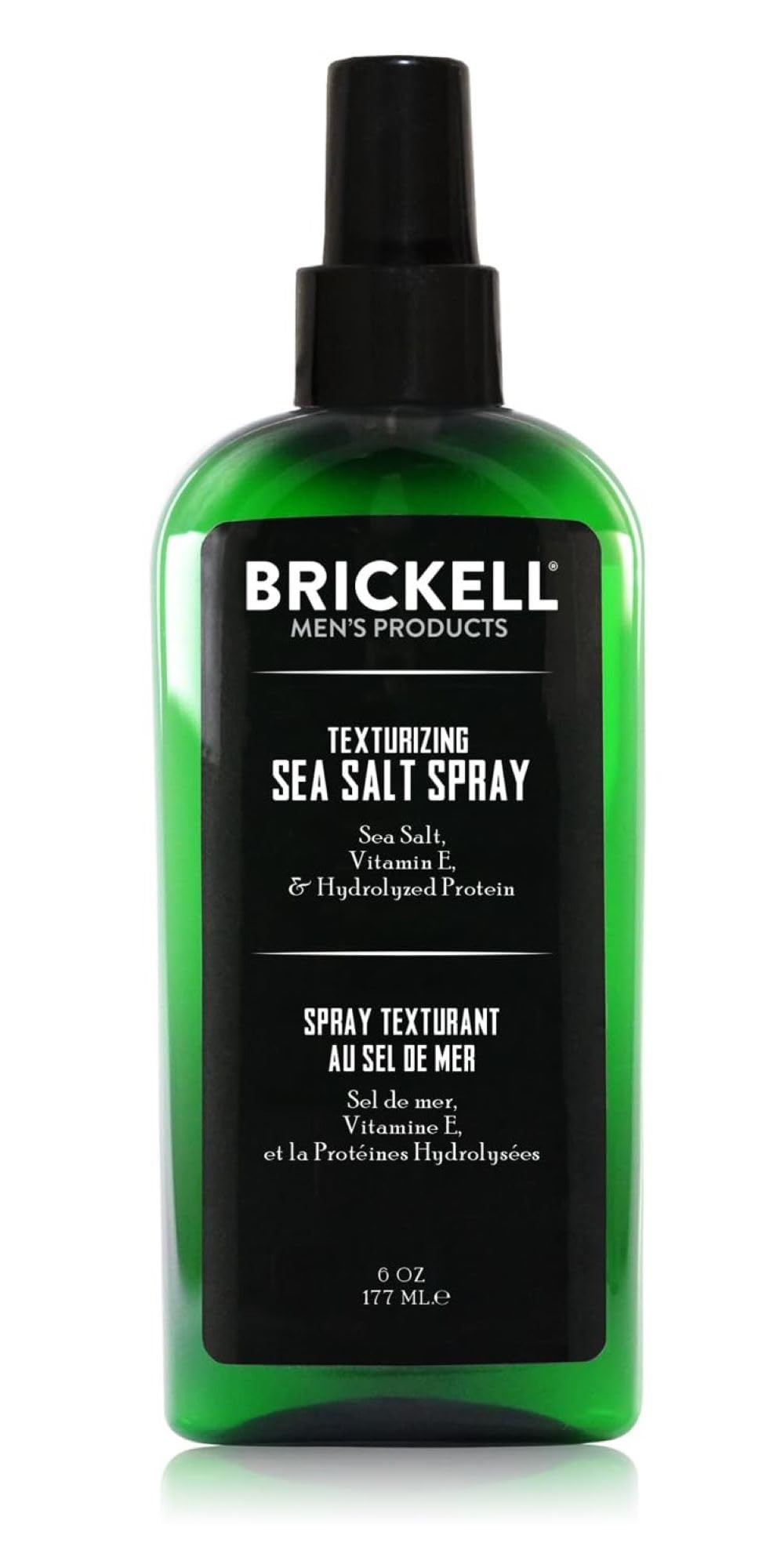 Brickell Men’s Sea Salt Spray for Hair – Natural & Organic Texturizing Spray, Alcohol-Free, Adds Volume & Beach Waves, 6 oz