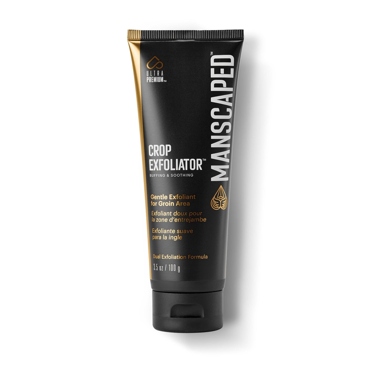 MANSCAPED® Crop Exfoliator® Gentle Groin Exfoliant Scrub to Soothe and Clear the Skin, Vegan, Cruelty-Free (3.5 oz)