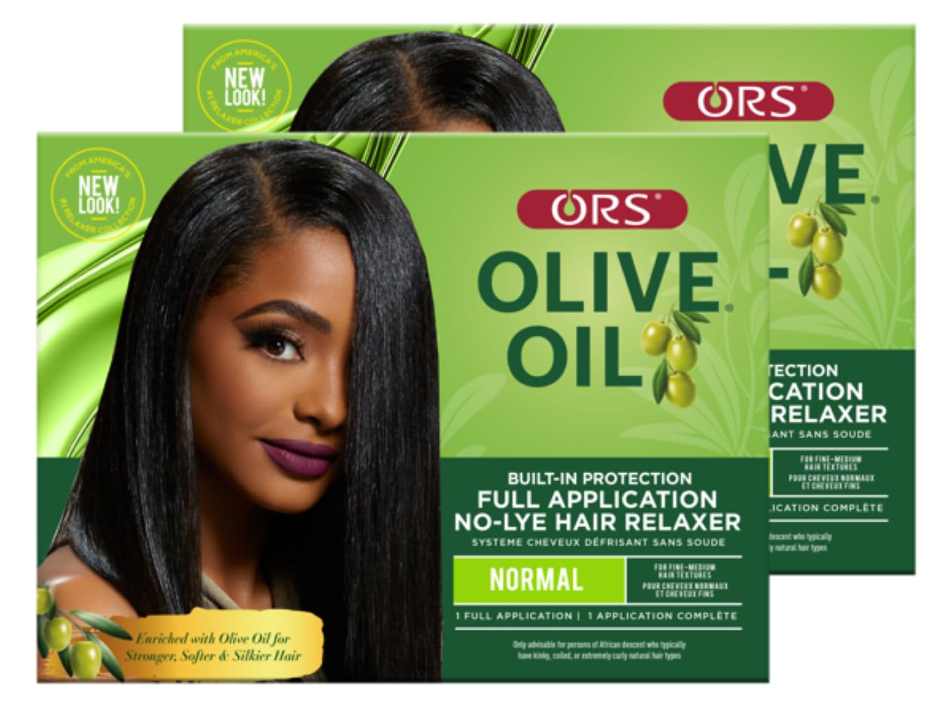 ORS Olive Oil Built-In Protection Full Application No-Lye Hair Relaxer Normal Strength (2)