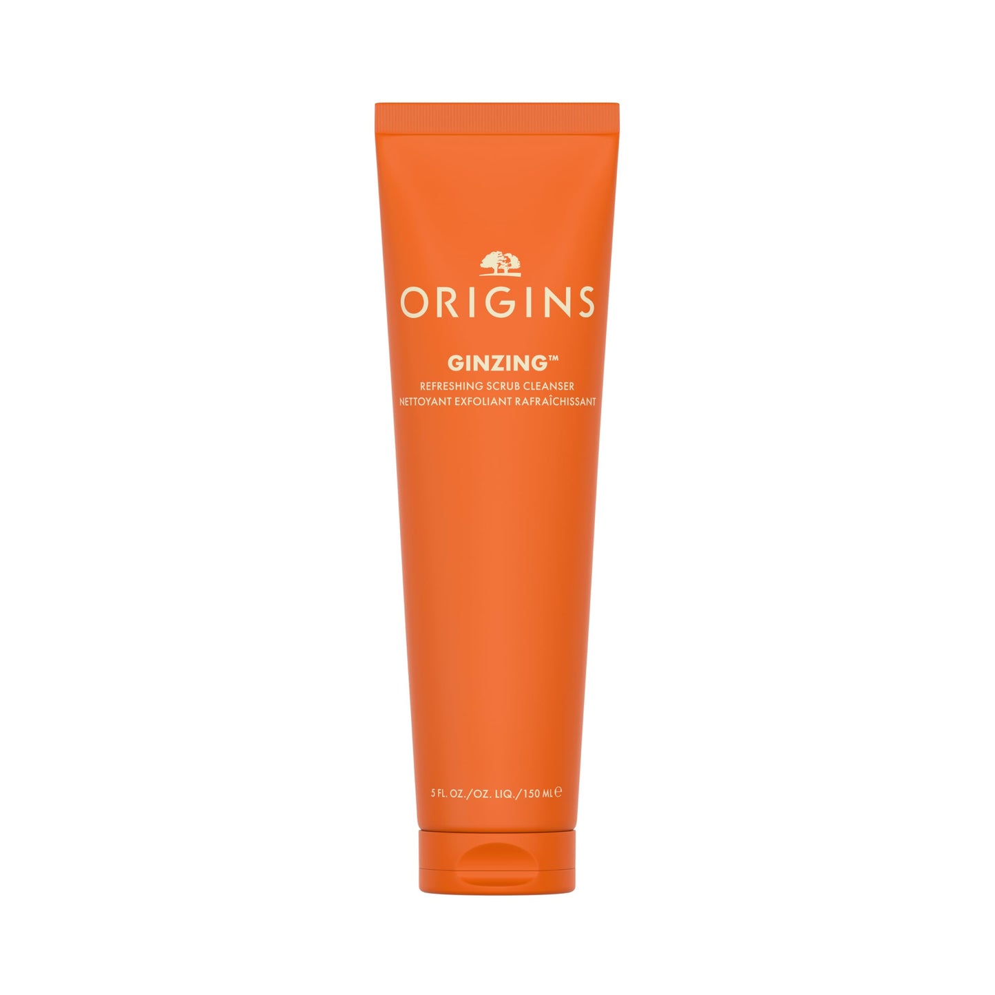 Origins GinZing Gentle Exfoliating Cleanser | Visibly Refines Pores & Brightens | With Caffeine, Ginseng & Jojoba Beads, 5 Fl Oz