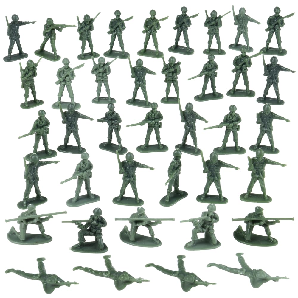 U.S. Toy Green Army Men – 36-Piece Classic Military Action Figures for Kids, Toddlers 3+, Imaginative Play, Party Favors & Collectibles