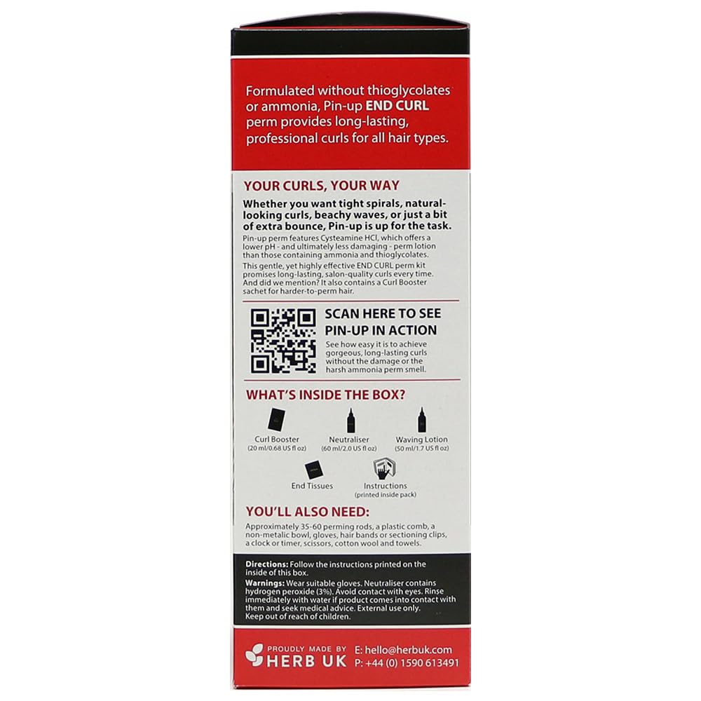 Pin-Up End Curl Home Perm for Short Hair, Defined and Long-Lasting Results 130ml