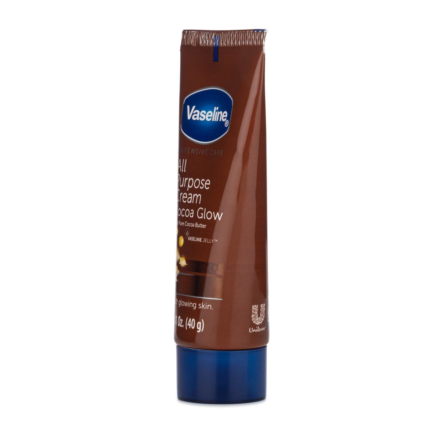 Vaseline All Purpose Cream Cocoa Glow, with Pure Cocoa Butter, 6-Pack, 1.41 FL Oz Each, 6 Tubes