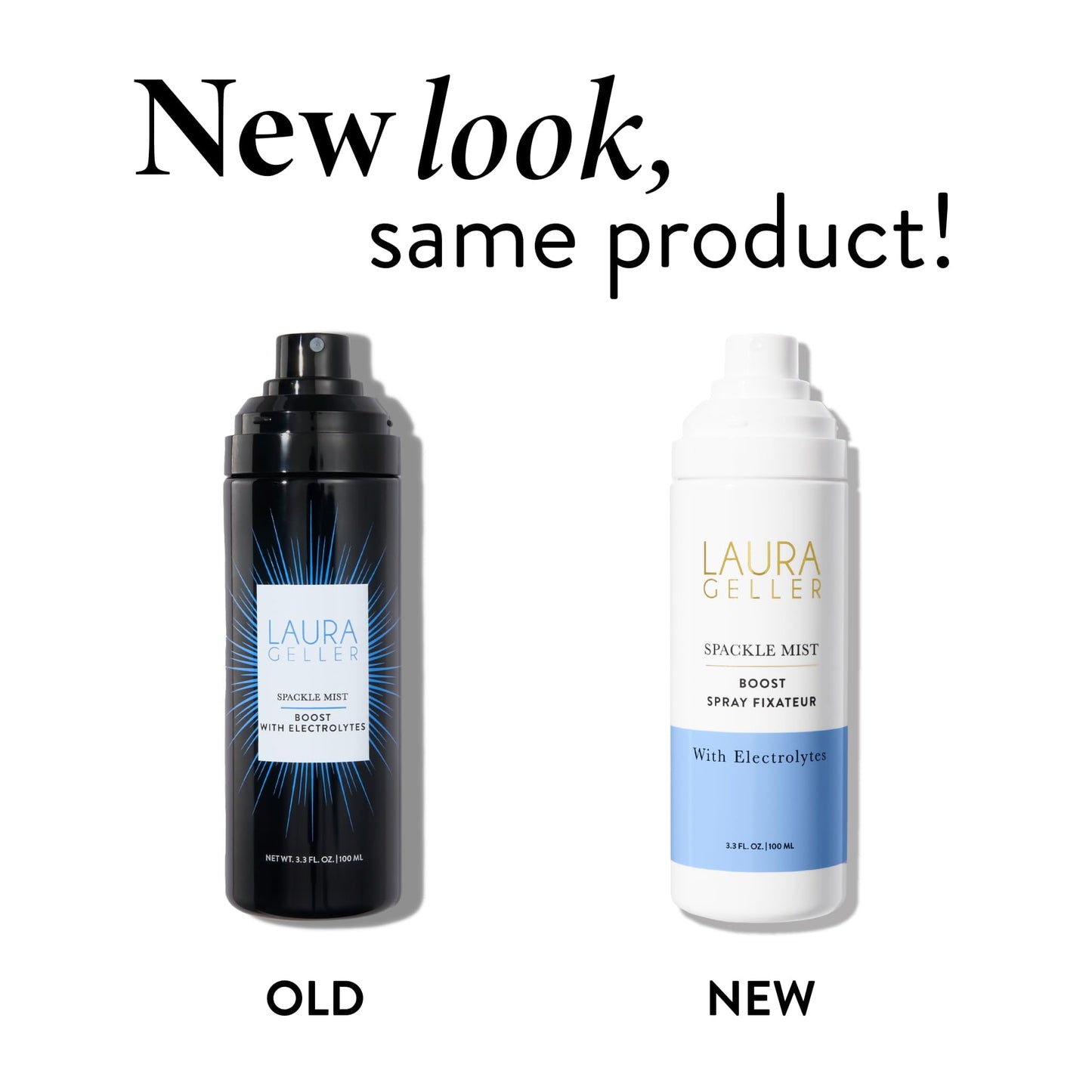 LAURA GELLER New York Spackle Mist Boost Setting Spray – Long-Lasting, Dewy Finish, Electrolytes & Blue Light Protection