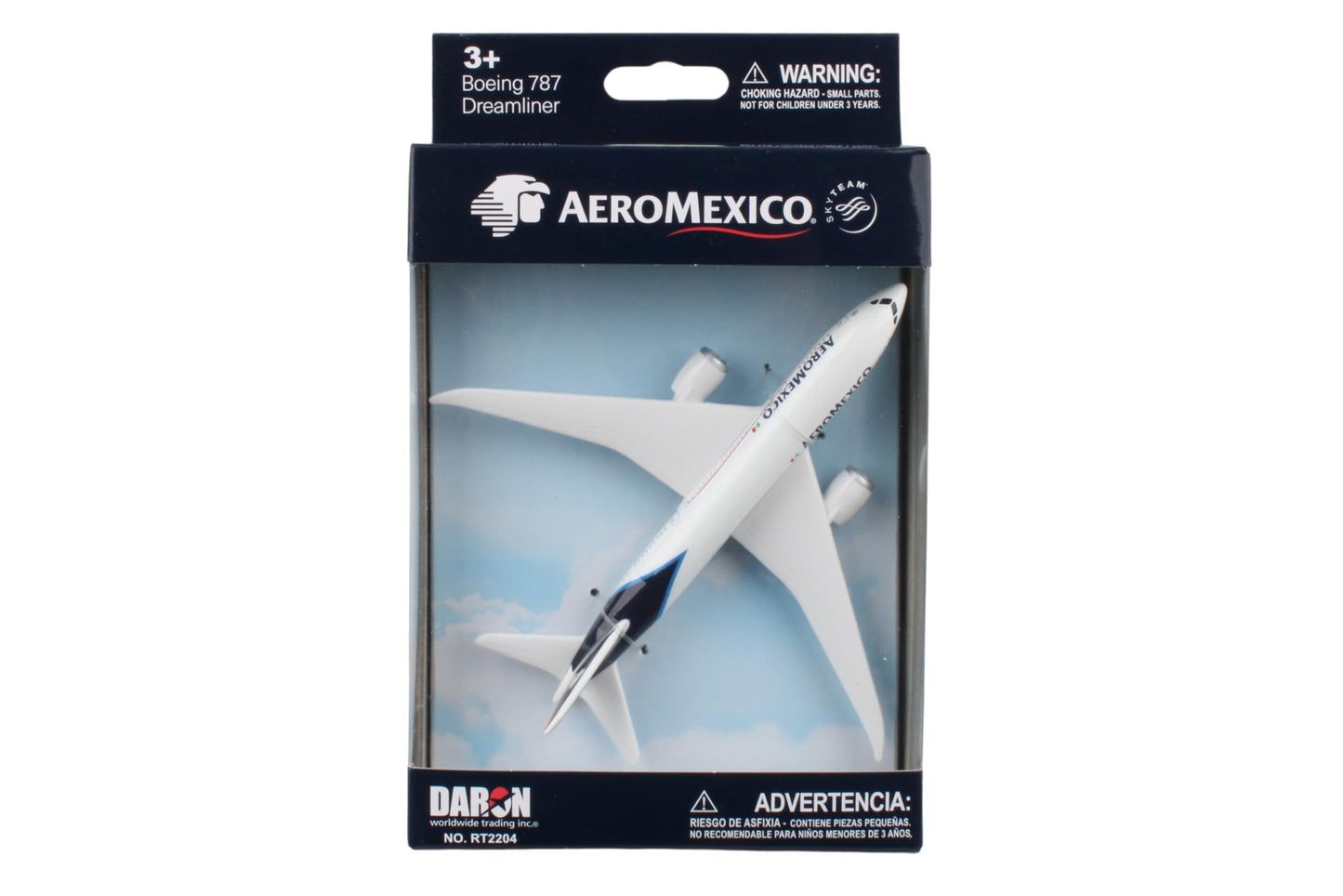 Daron Aeromexico Single Plane, White and Block