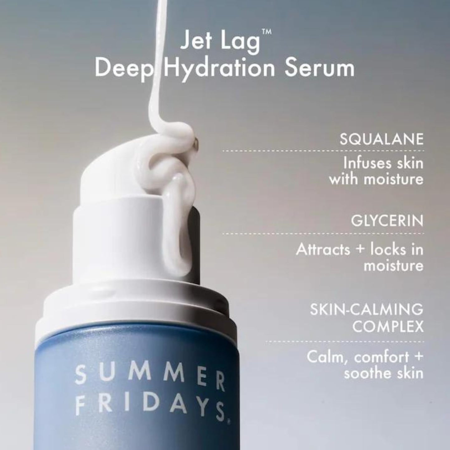 Summer Fridays Jet Lag Essentials Travel Skincare Set – Eye Patches, Hydration Mist, Serum & Mask, 4-Piece Kit