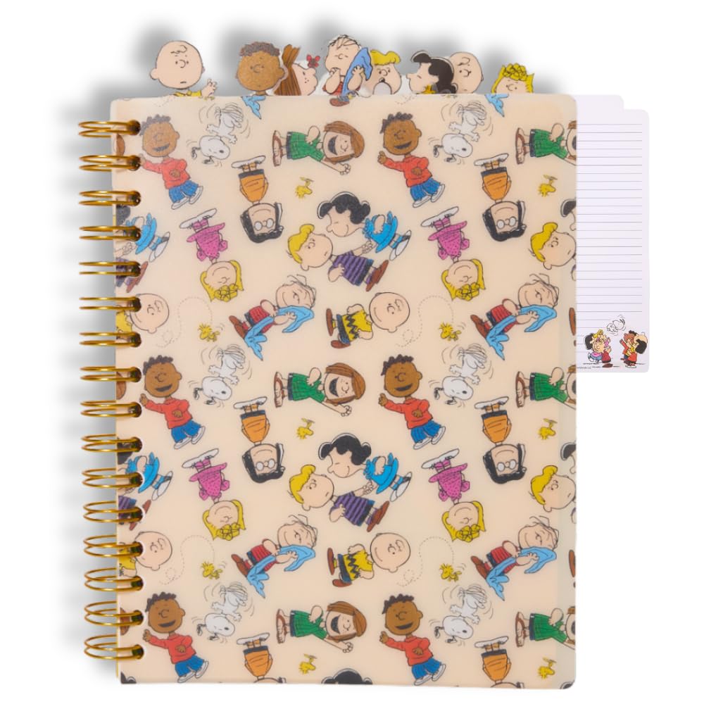 Peanuts Gang Journal Notebook, Spiral Bound, 144 Lined Pages, 8 x 7 inches – Peanuts Snoopy Charlie Brown