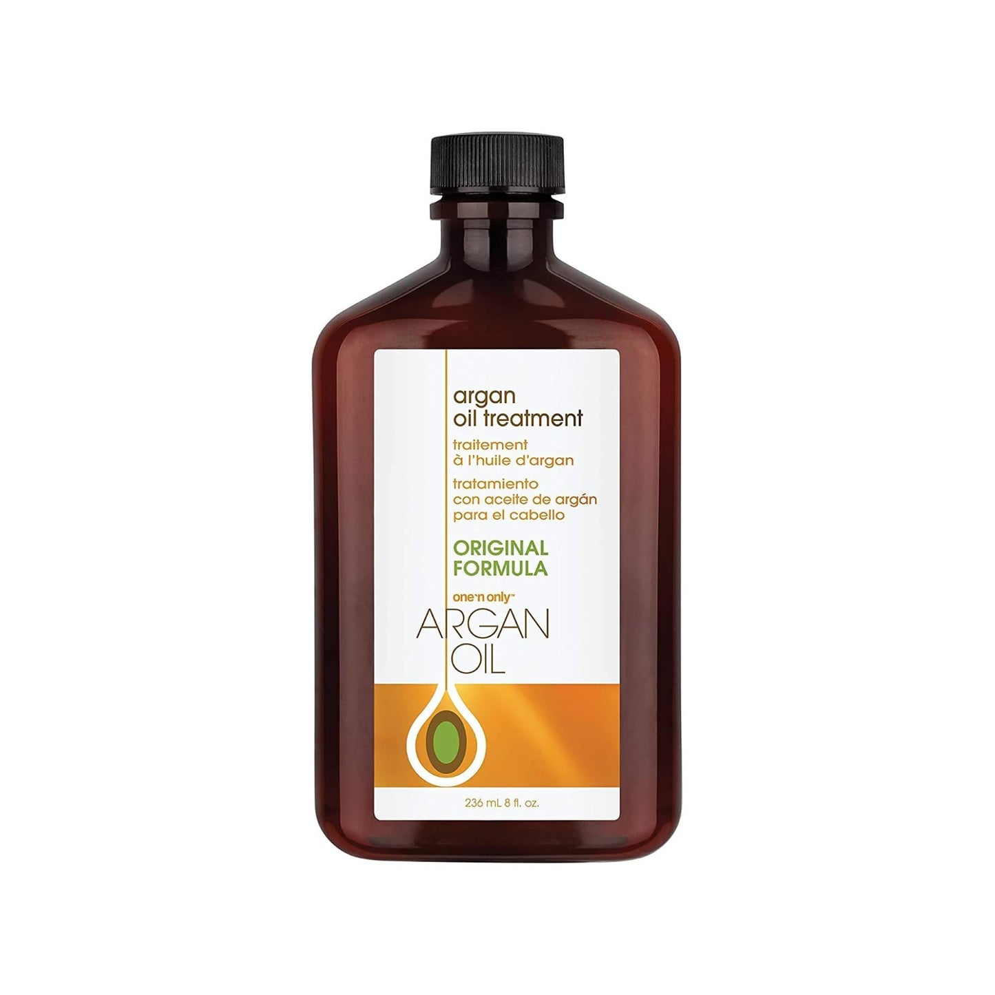 One 'N Only Argan Oil Hair Treatment 8 oz – Lightweight Hydrating Oil for Natural Hair, Wigs & Extensions – Adds Shine, Controls Frizz & Protects from Heat