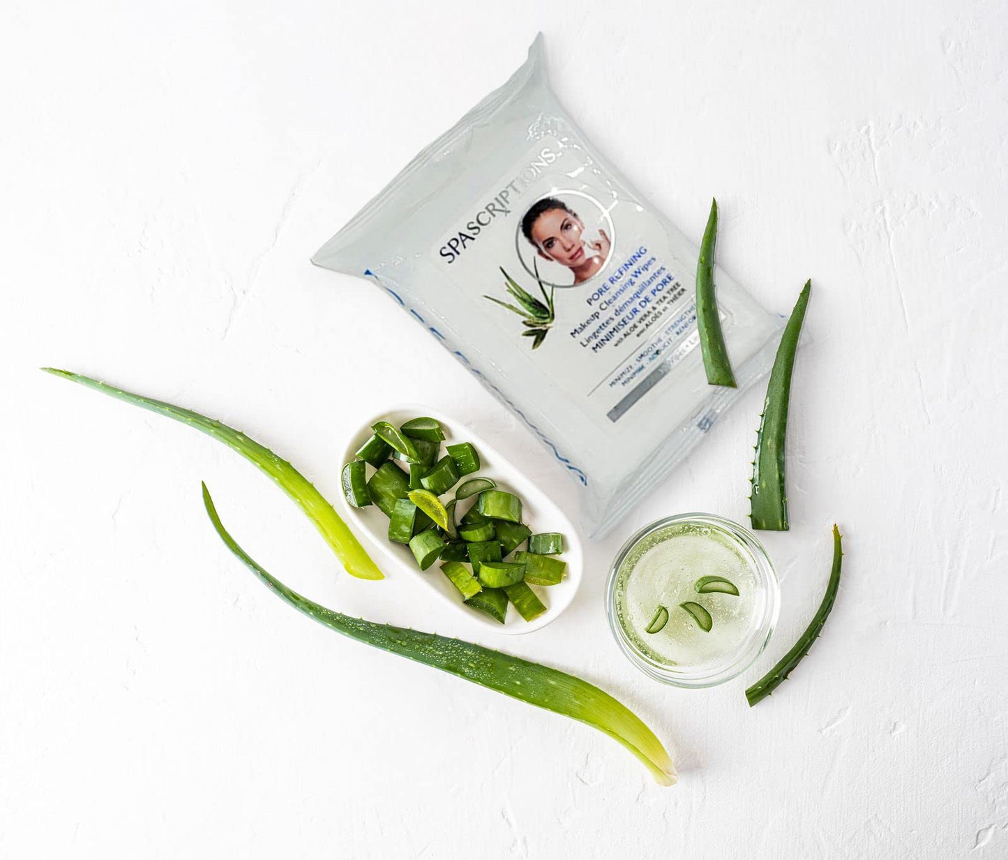 Spascriptions™ Anti-Aging Brightening Towelettes – Moisturizing, Pore-Refining, Collagen & Vitamin C, Removes Waterproof Makeup, 120 Ct, 4 Pack