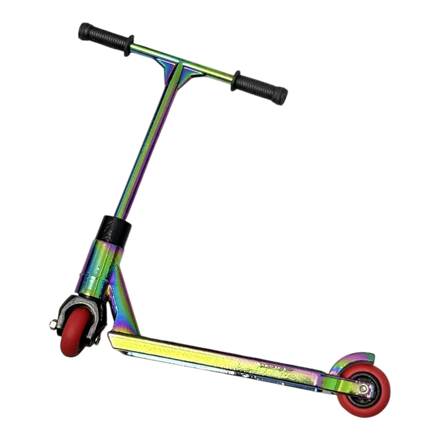 LEEFAI Metal Finger Scooter Alloy Pro Finger Stunt Scooter-Solid Metal fingerscooter (Rainbow)