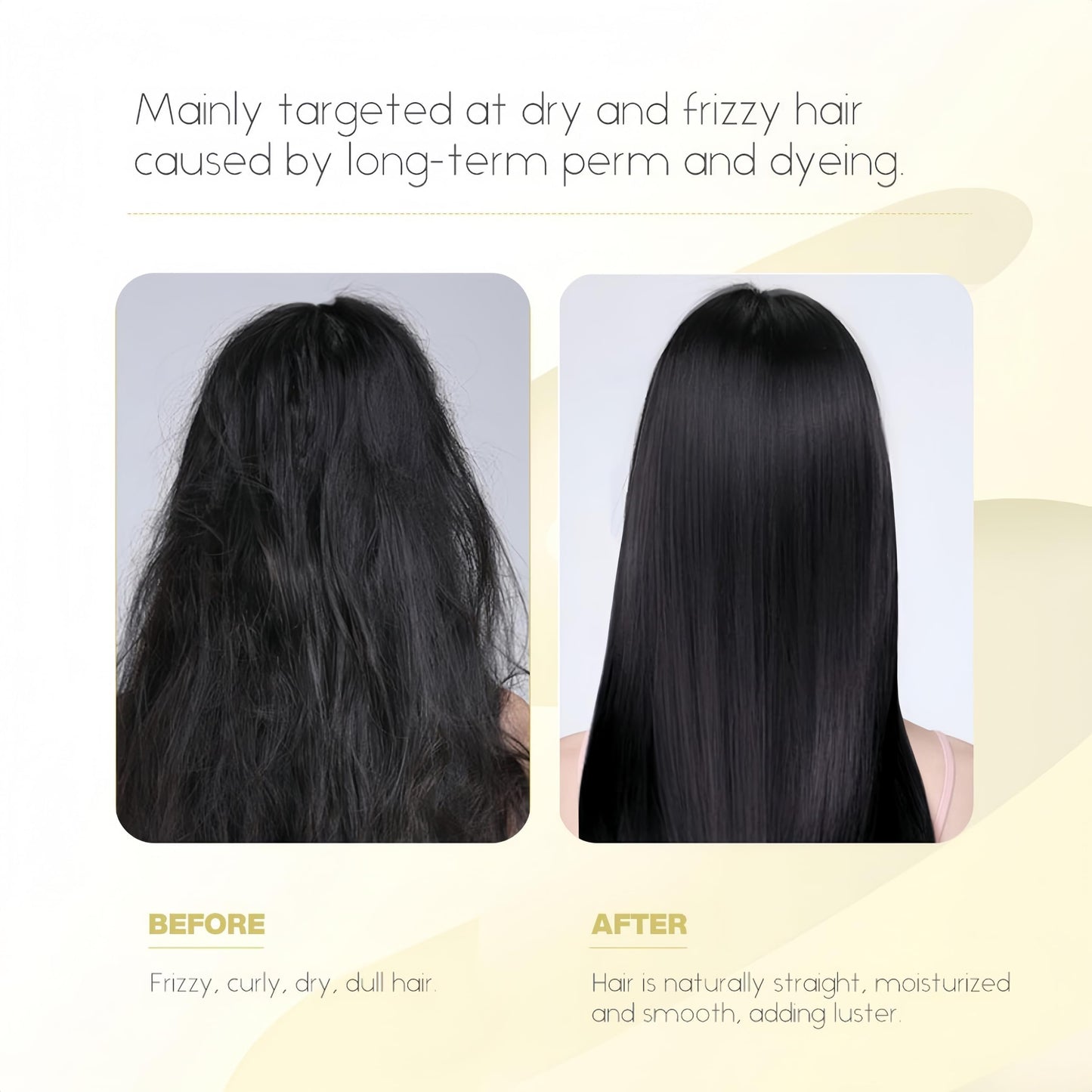 Bremod Hair Straightening Rebonding Cream with Cocoa Butter & Keratin – Professional Treatment for Smooth, Shiny, Healthy Hair, All Types, 2×16.9 Fl Oz