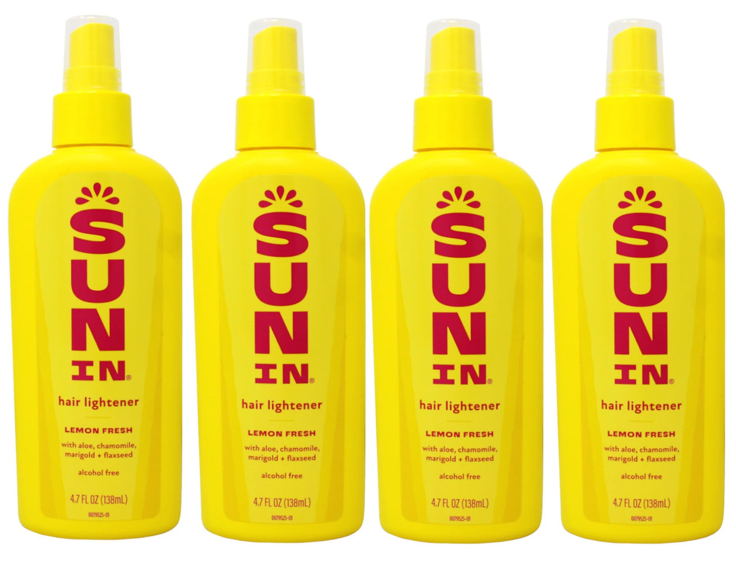 Sun-In Hair Lightener Spray Lemon Fresh 4.70 oz (Pack of 4)