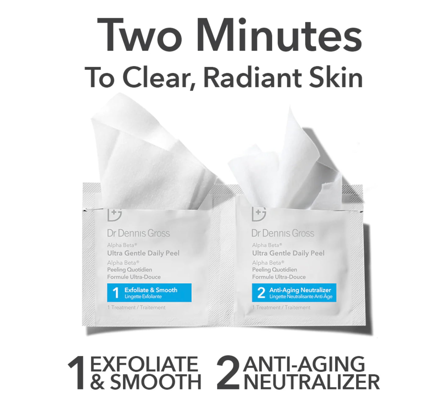 Dr. Dennis Gross Alpha Beta Ultra Gentle Daily Peel – 5 Treatments for Sensitive, Dehydrated Skin, Fine Lines & Uneven Texture