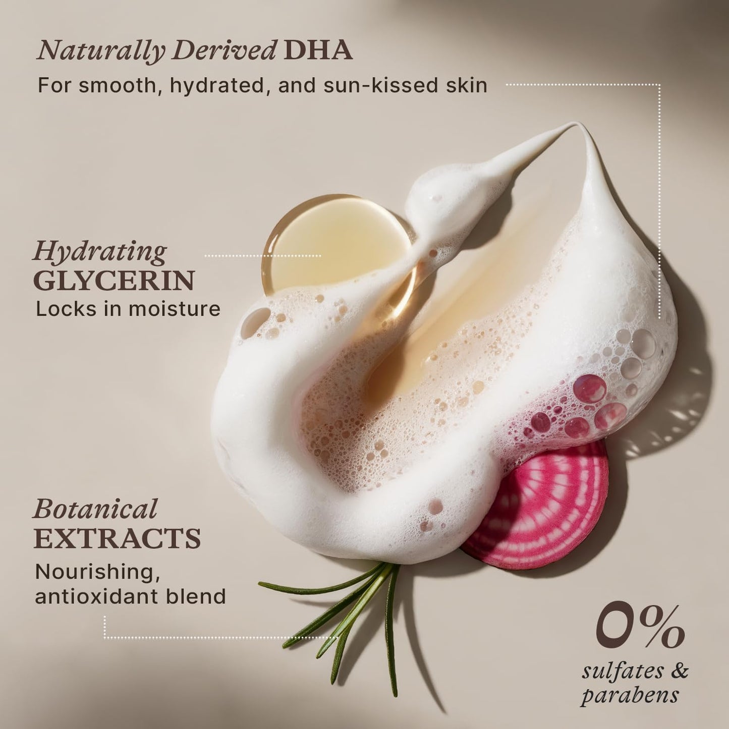 Self Tanner Mousse Kit - Medium to Dark Sunless Tan, Foam & Applicator Mitt, Natural & Organic Ingredients, Made in USA