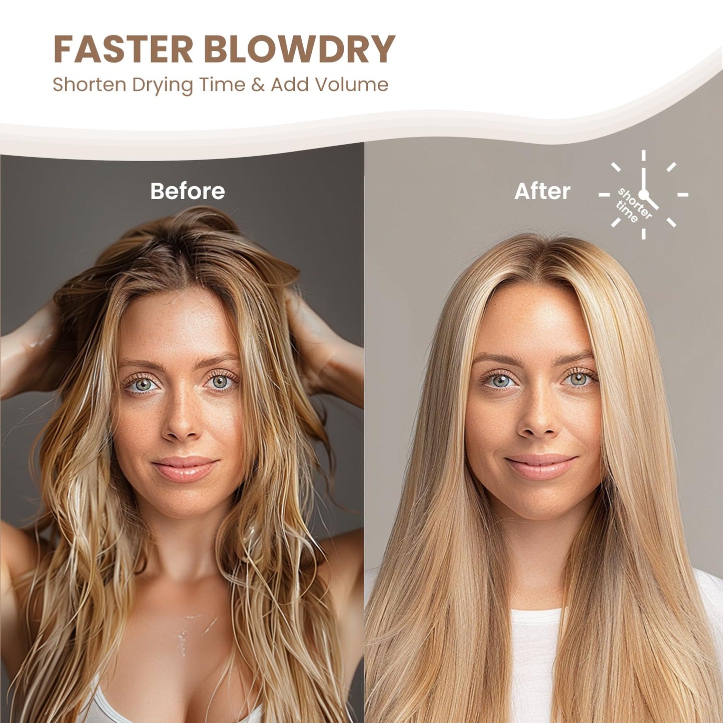 AIMIKE 2.9" Round Brush for Blowouts – Nano Thermal Ceramic & Ionic Hair Brush with Boar Bristles for Blow Drying, Curling & Smooth Shine