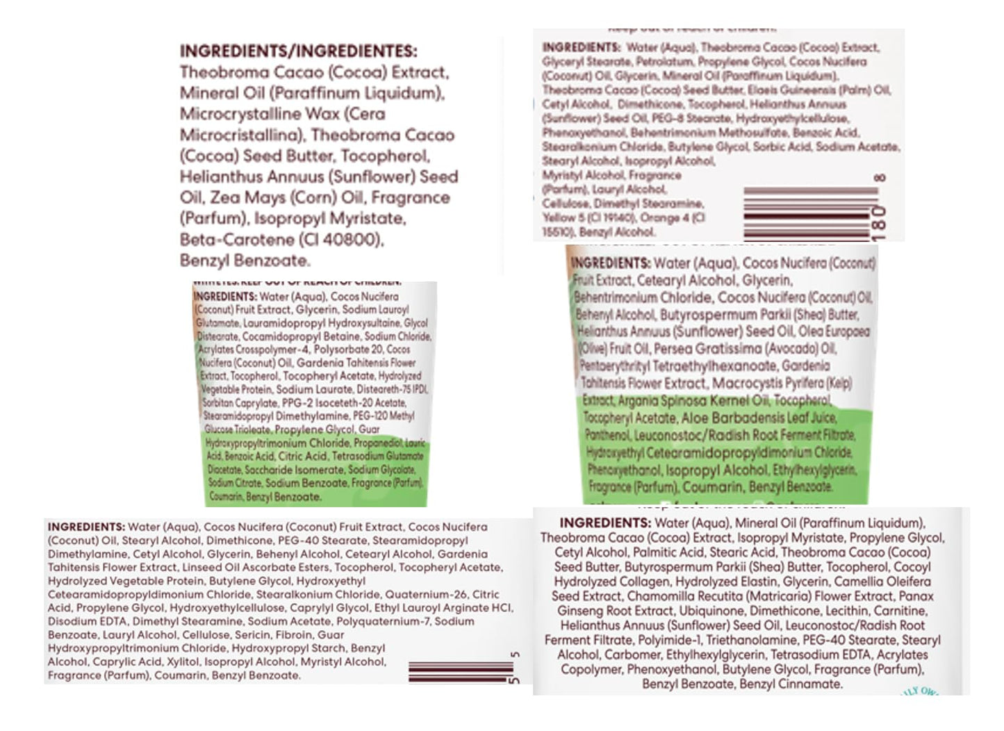 Convenience Kits International Women's Multicultural 10 PC Grooming/Hygiene Travel Kit Featuring: Palmer's Travel-Size Hair & Body Products, Beige, (23AZ)