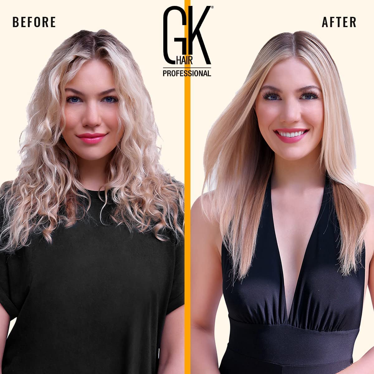 GK HAIR The Best Keratin Treatment Kit (10.1 Fl Oz) | Professional Brazilian Blowout for Smooth, Frizz-Free, Silky Straight Hair