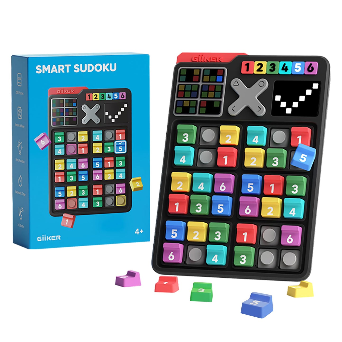GiiKER Smart Sudoku Puzzle Game – 2500 Challenges Brain Teaser for Kids, Travel Game & Birthday Gift, Easter Basket Stuffers for All Ages