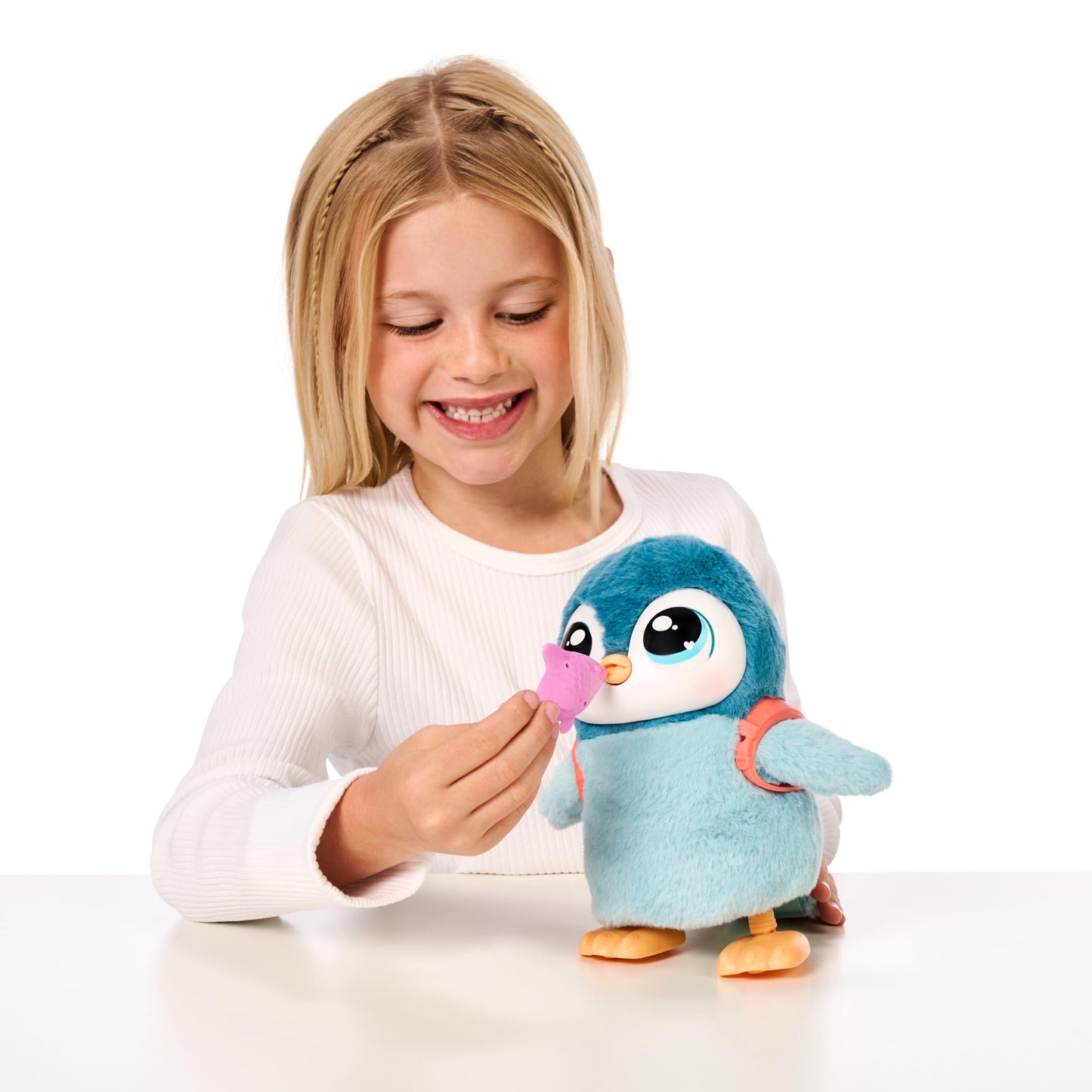 Little Live Pets Walking Penguin My Pet Waddles, Interactive Plush Penguin with 25+ Sounds and Detachable Leash, Toy Penguins for Kids of Ages 5+
