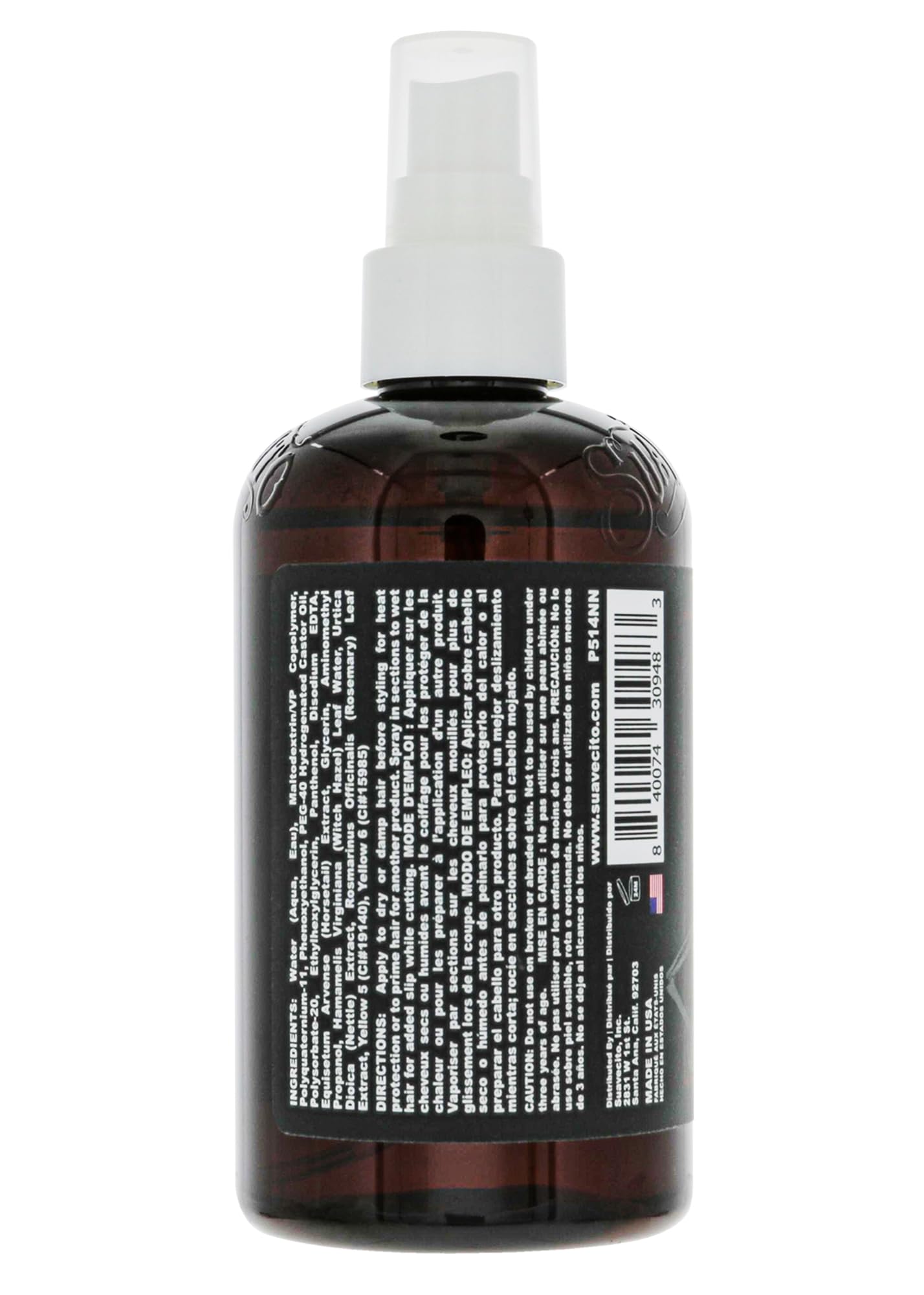 Suavecito Hair Tonic Spray 8oz | Nourishing Scalp Treatment with Rosemary & Witch Hazel | Alcohol, Paraben & Sulfate Free | Hydrates & Strengthens Hair