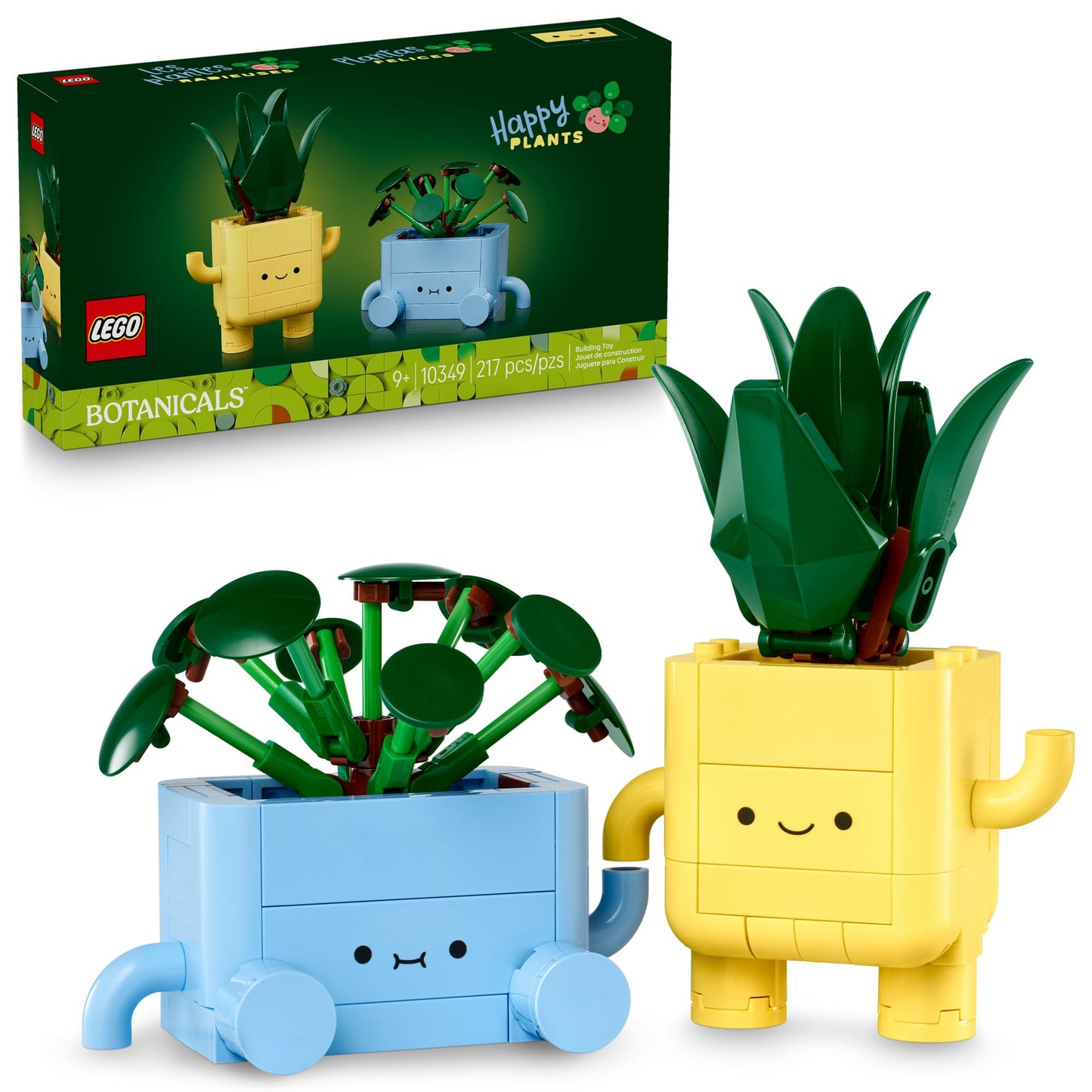 LEGO Icons Botanical Collection Happy Plants Set 10349, Creative Desk or Room Decor for Adults & Kids, Great Christmas Gift or Stocking Stuffer