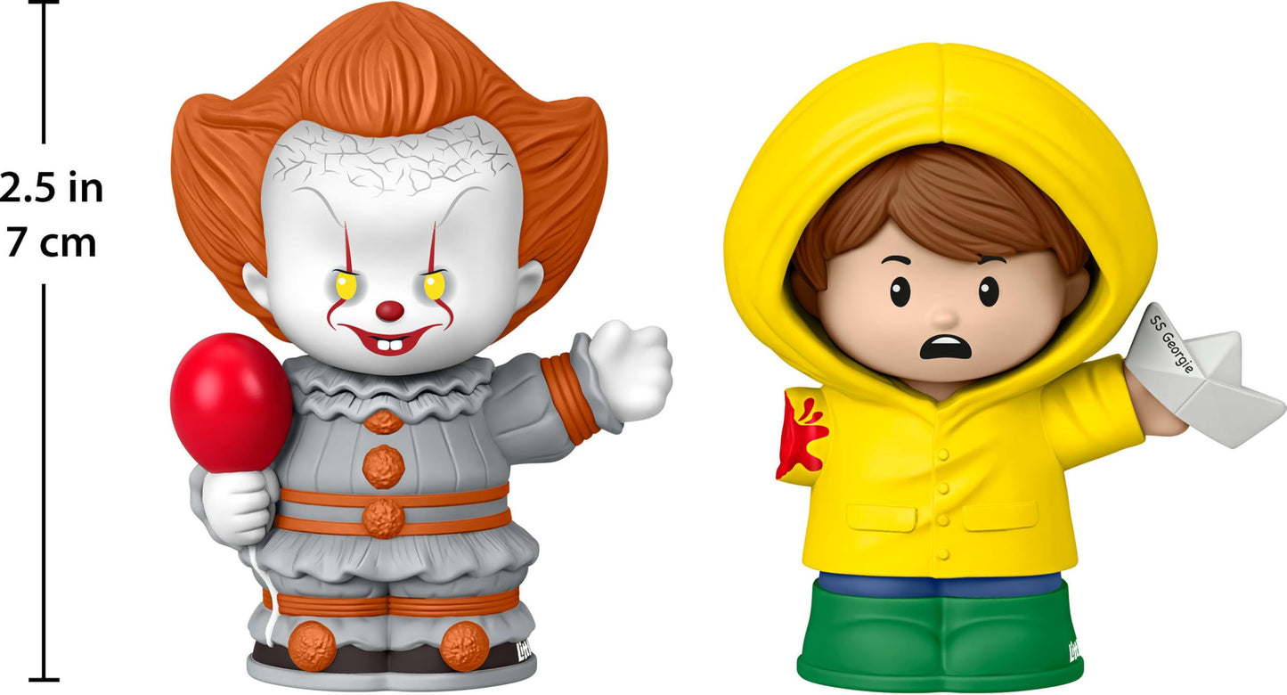 Little People Collector IT Movie Special Edition Set for Horror Fans, Pennywise & Georgie Figures in a Display Package (Amazon Exclusive)