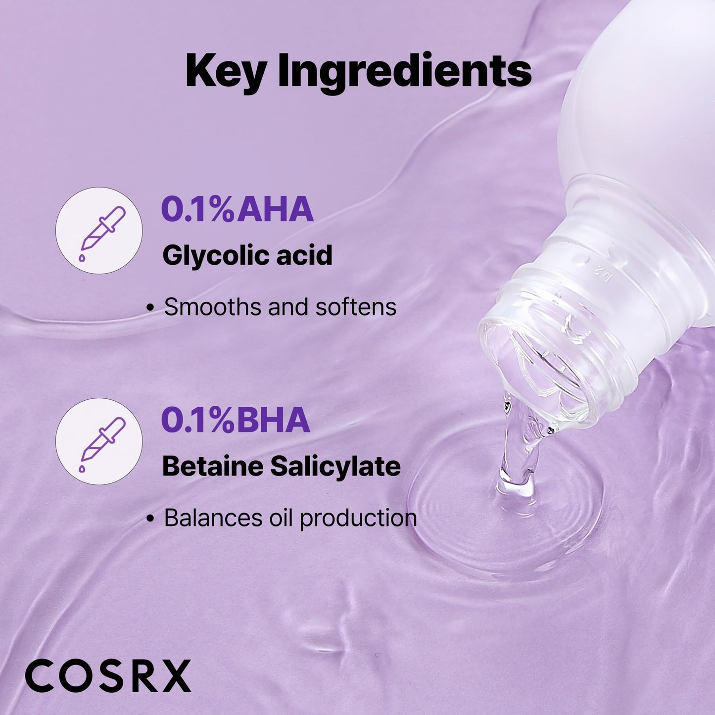 COSRX AHA/BHA Treatment Toner 5.07 fl.oz – Korean Facial Exfoliating Toner for Whiteheads, Pores & Uneven Skin, Cruelty-Free