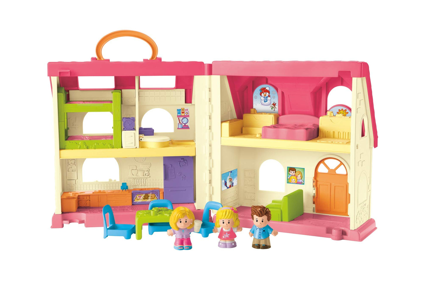 Fisher-Price Little People Musical Playhouse Toy with Figures & Accessories for Toddlers 1+ – Surprise & Sounds, Amazon Exclusive